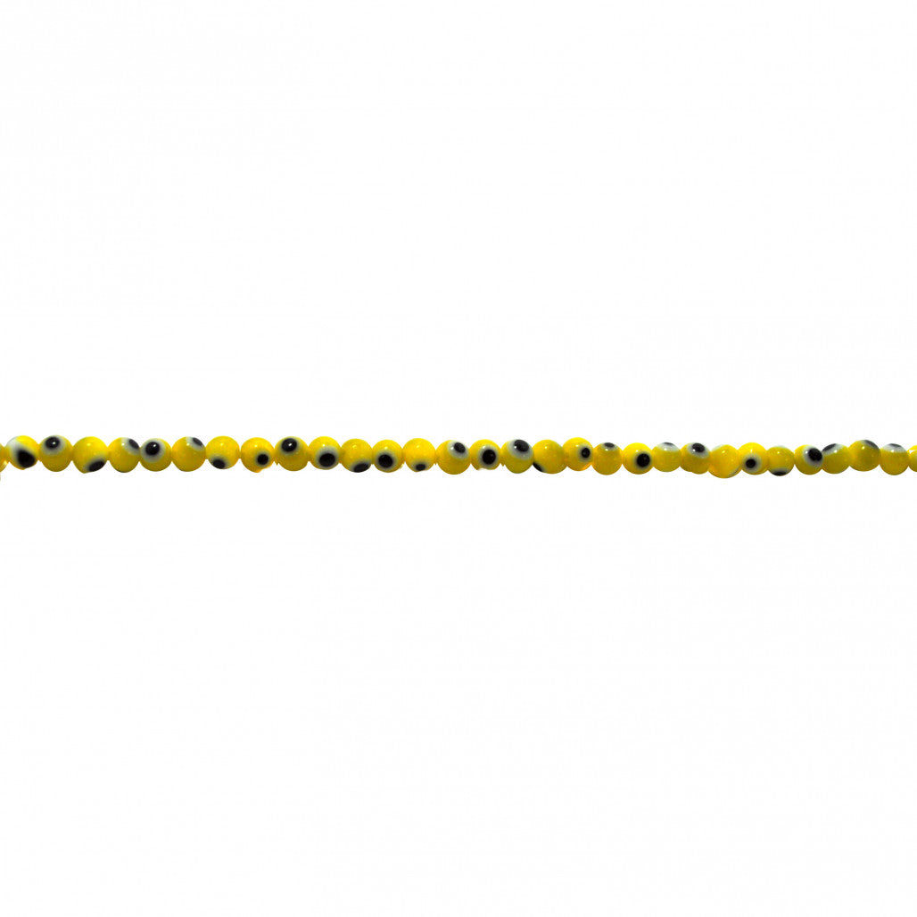 Yellow Evil Eye Beads