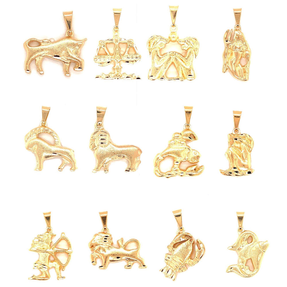 Zodiac Pendant 22mm - Gold Filled