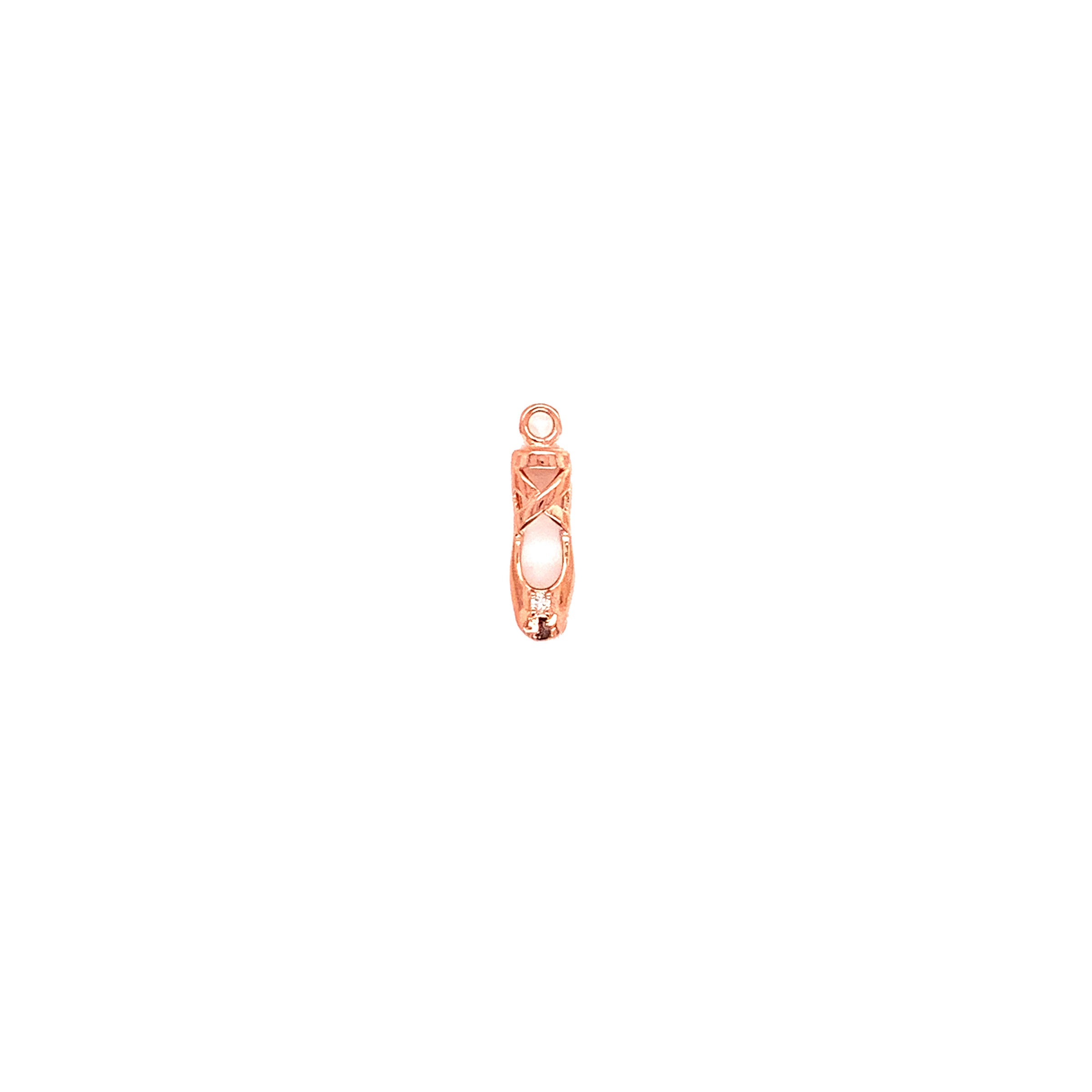 Ballerina Slipper Charm 15mm - Brass