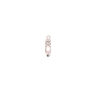 Ballerina Slipper Charm 15mm - Brass