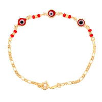 Evil Eye Figaro Bracelet