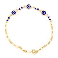 Evil Eye Figaro Bracelet