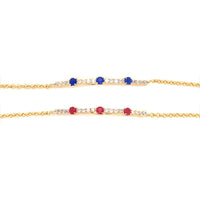 CZ Bar Chain Bracelet
