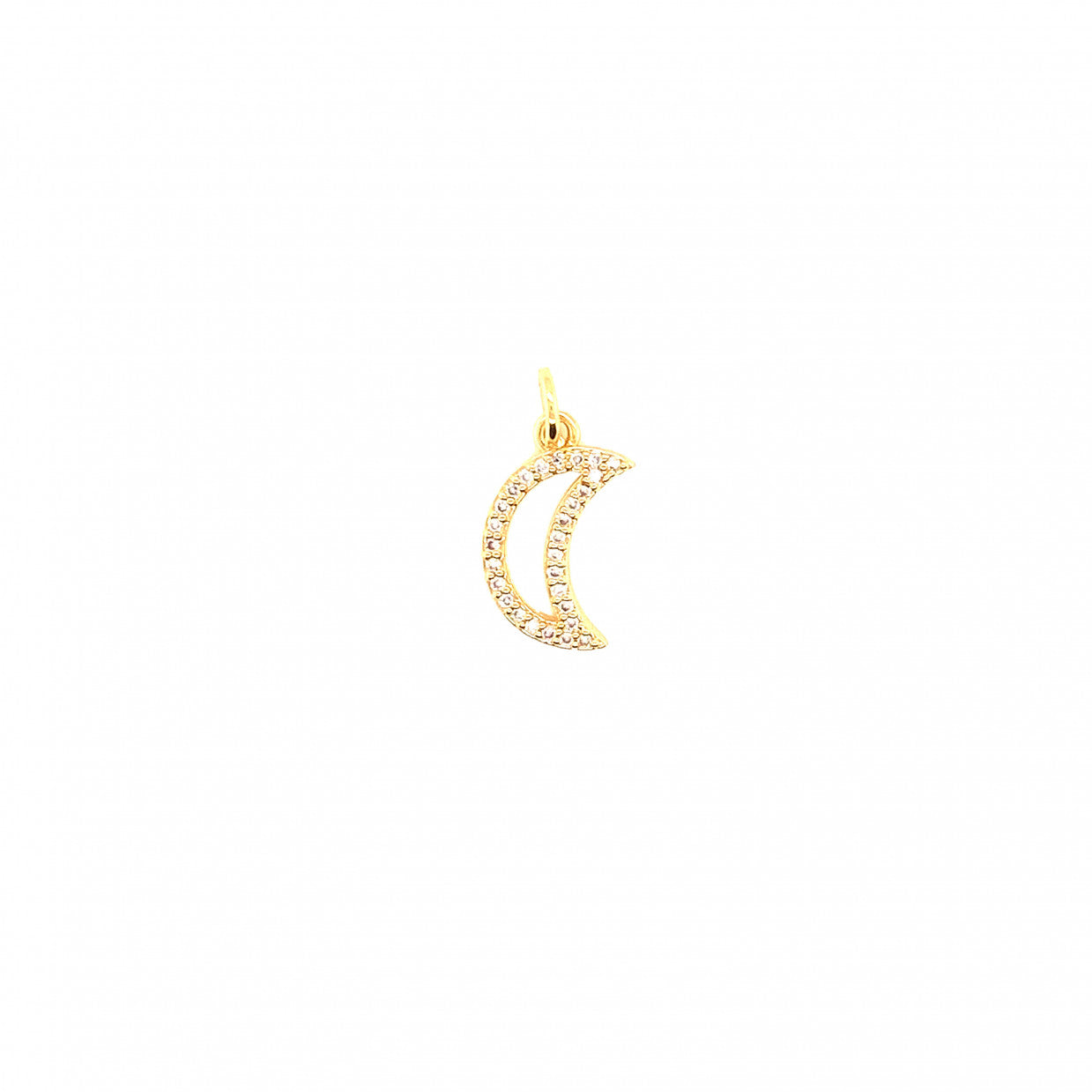 CZ Moon Charm