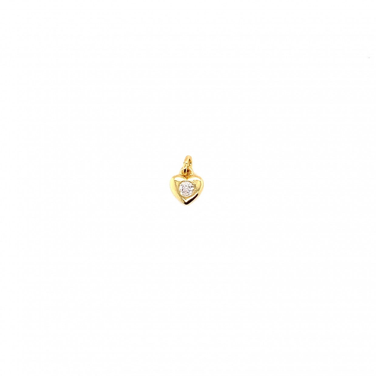 CZ Mini Heart Charm