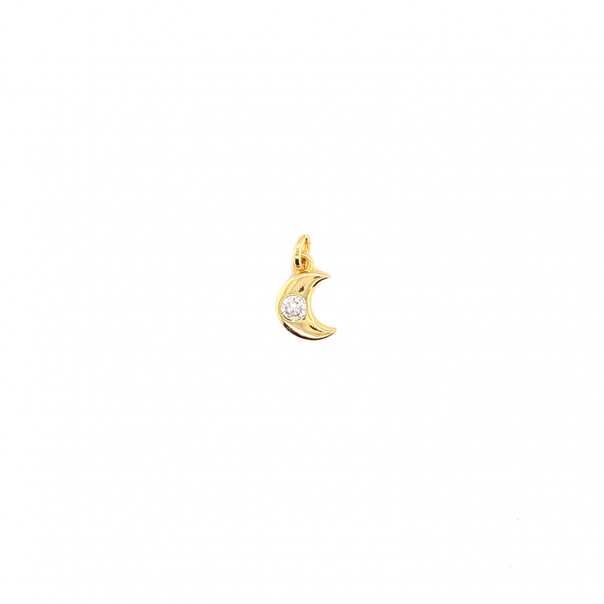 CZ Mini Moon Charm