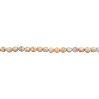 6mm Matte Arctic Green Impression Jasper - Round