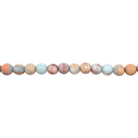 8mm Matte Arctic Green Impression Jasper - Round