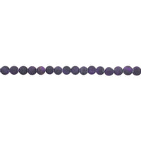 6mm Matte Purple Tiger Eye - Round