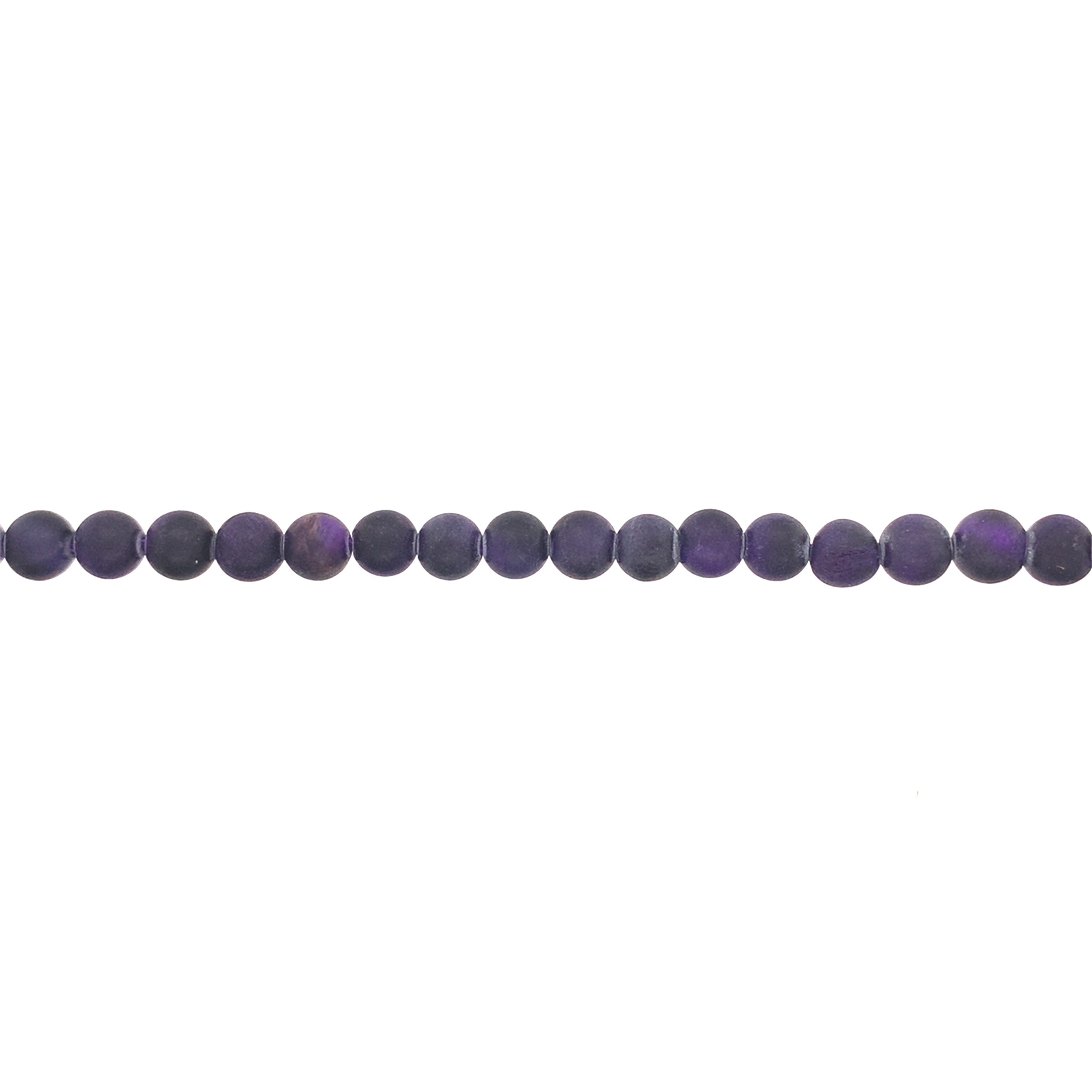 6mm Matte Purple Tiger Eye - Round