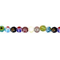 6mm Multicolor Millefiori - Round