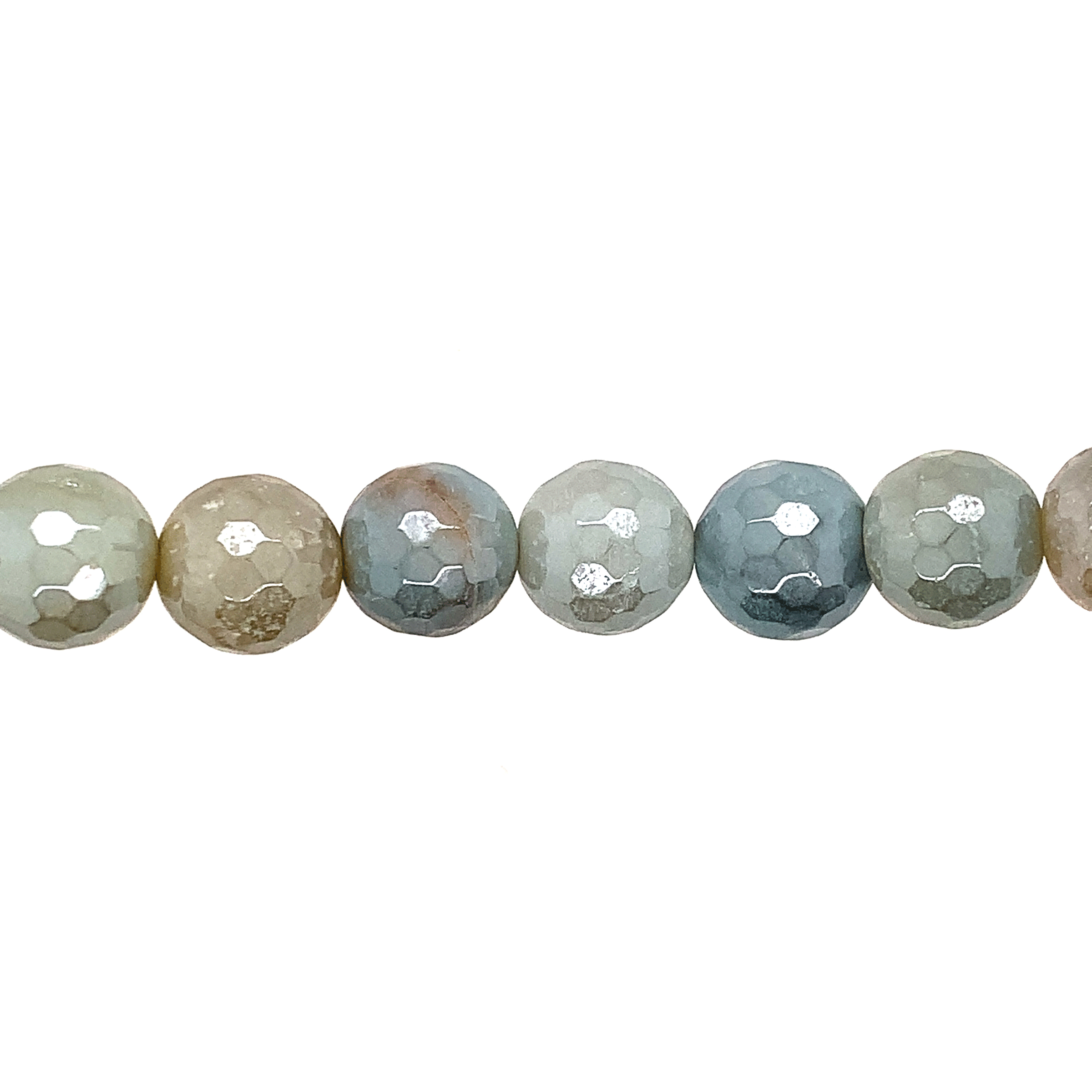 10mm Plated Amazonite - Faceted