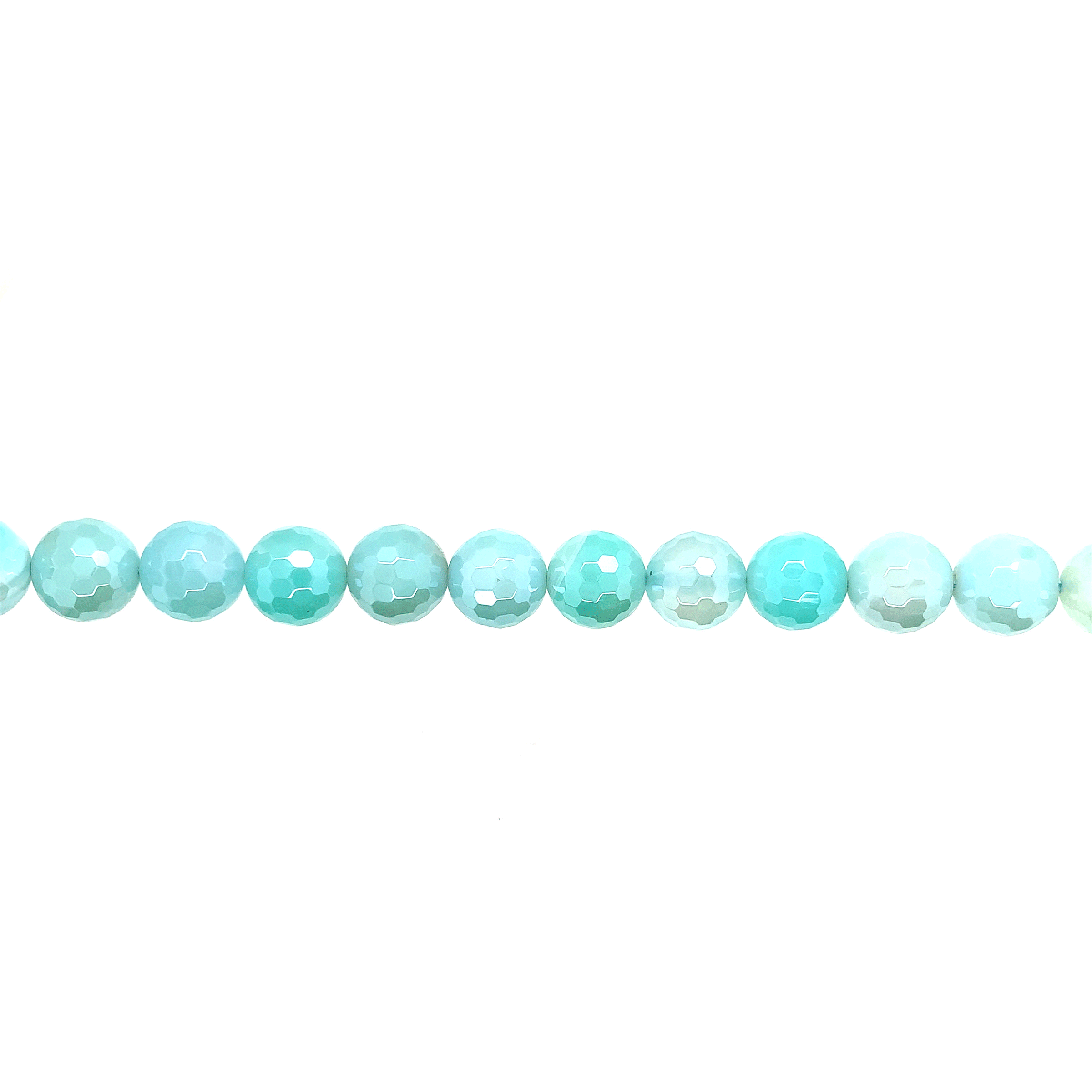 10mm Plated Banded Agate - Faceted