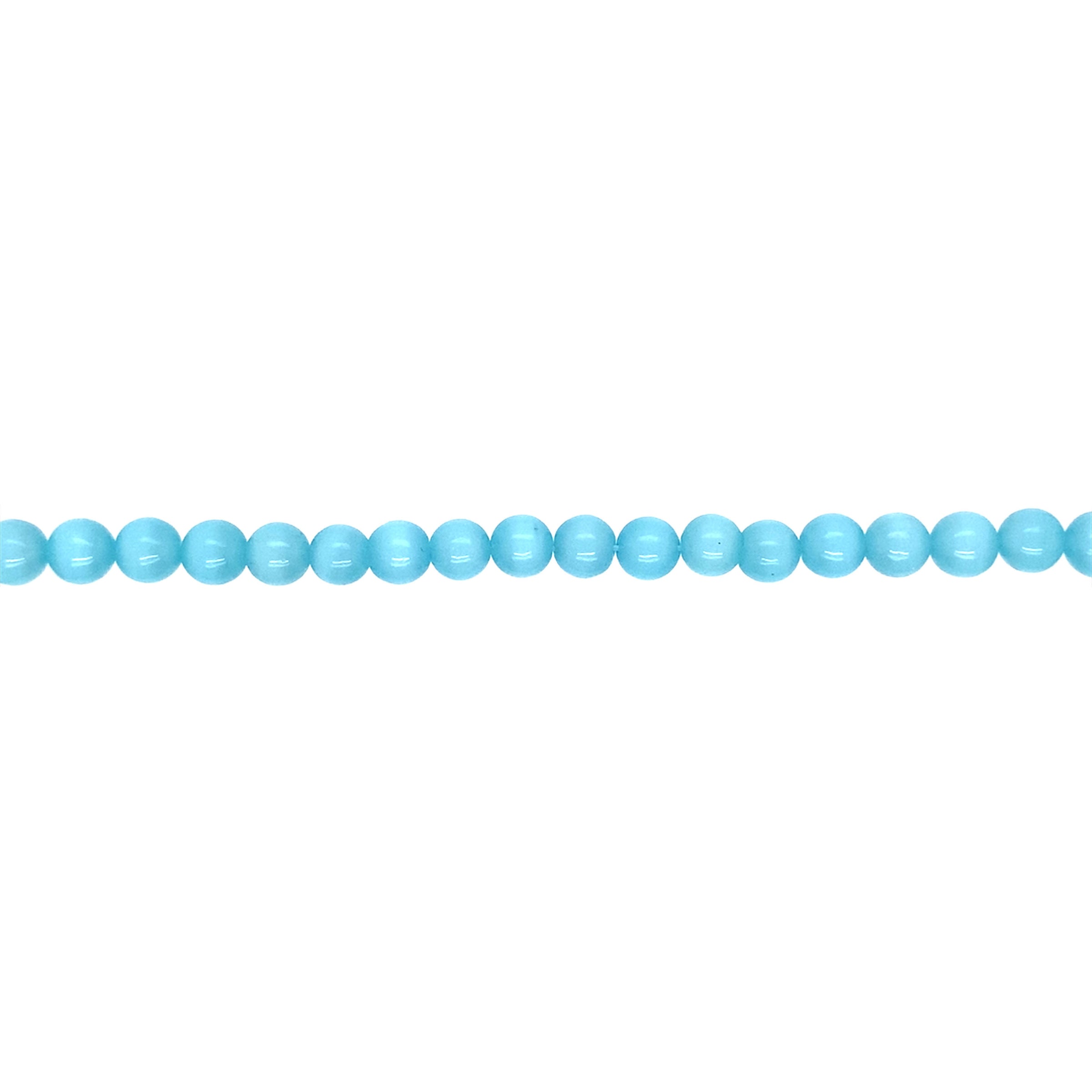 6mm Baby Blue Cat's Eye - Round