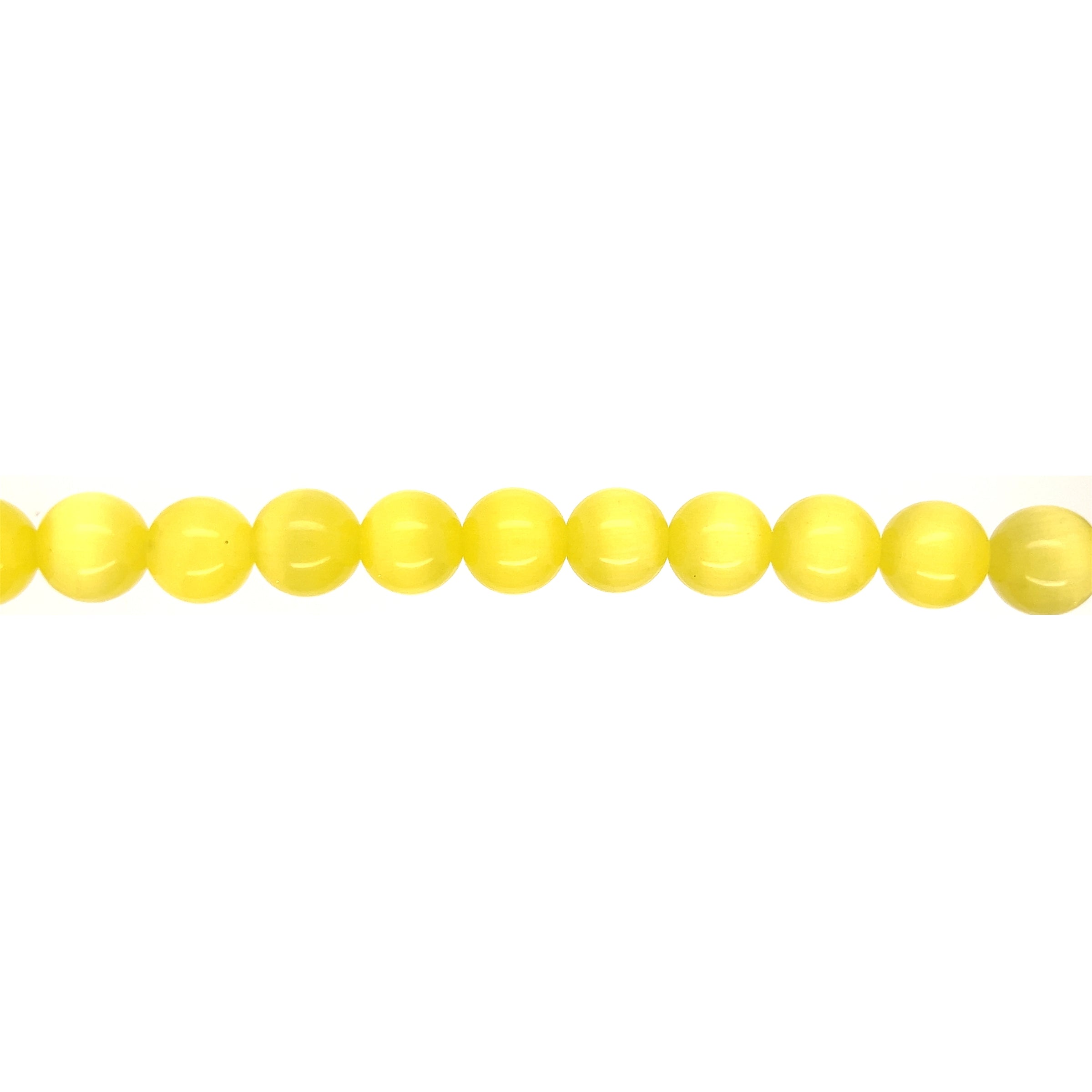 10mm Yellow Cat's Eye - Round