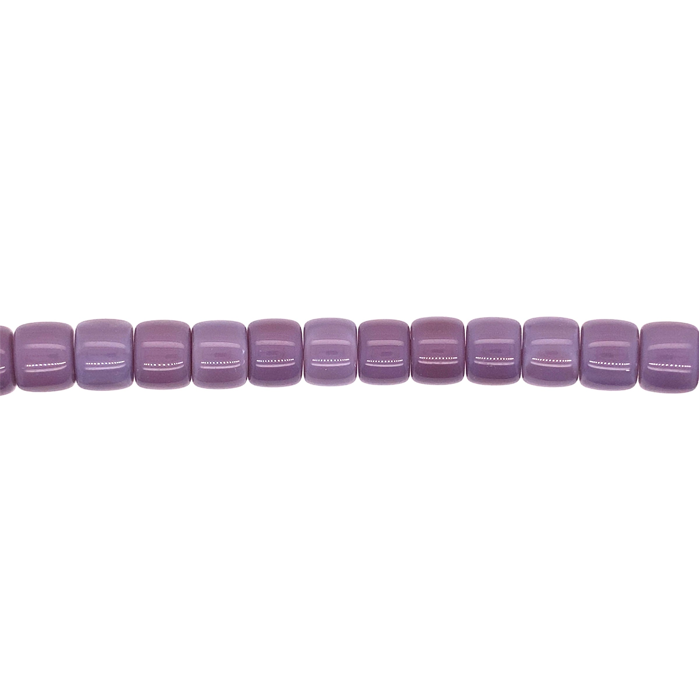 8x10mm Purple Glass - Rondelle