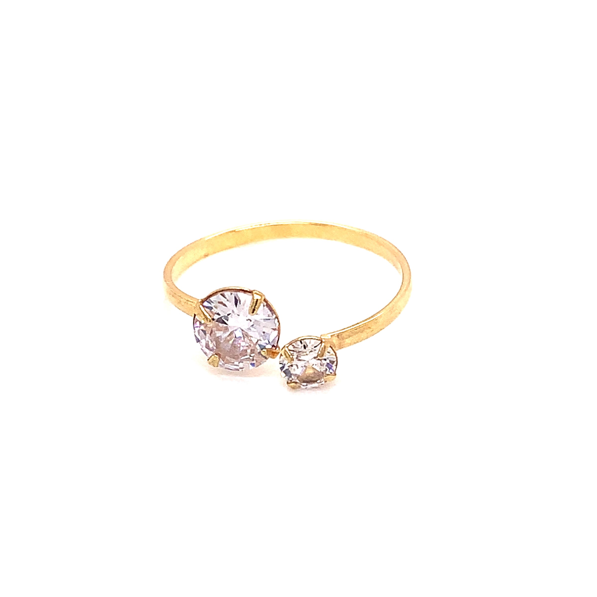 CZ Adjustable Ring - Gold Filled