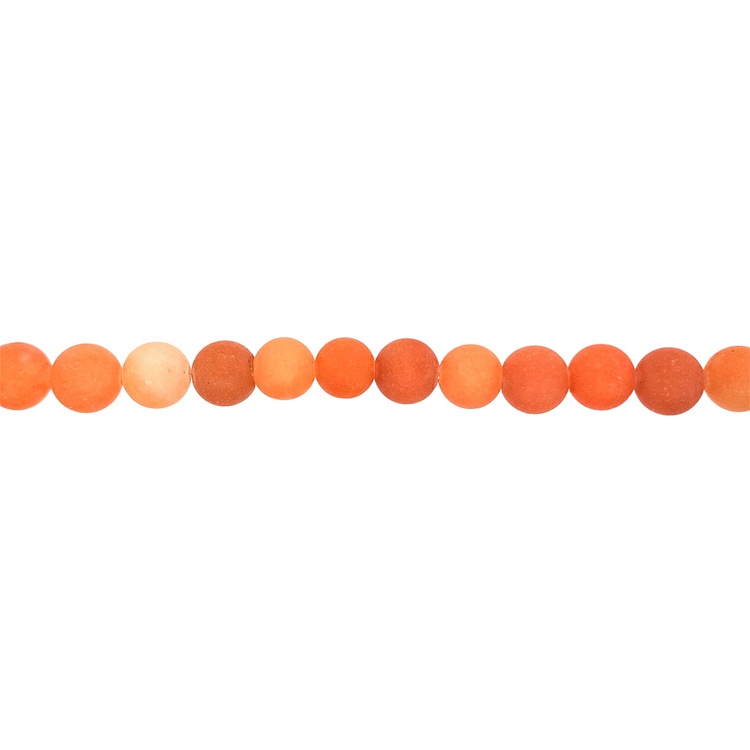 8mm Matte Red Aventurine - Round
