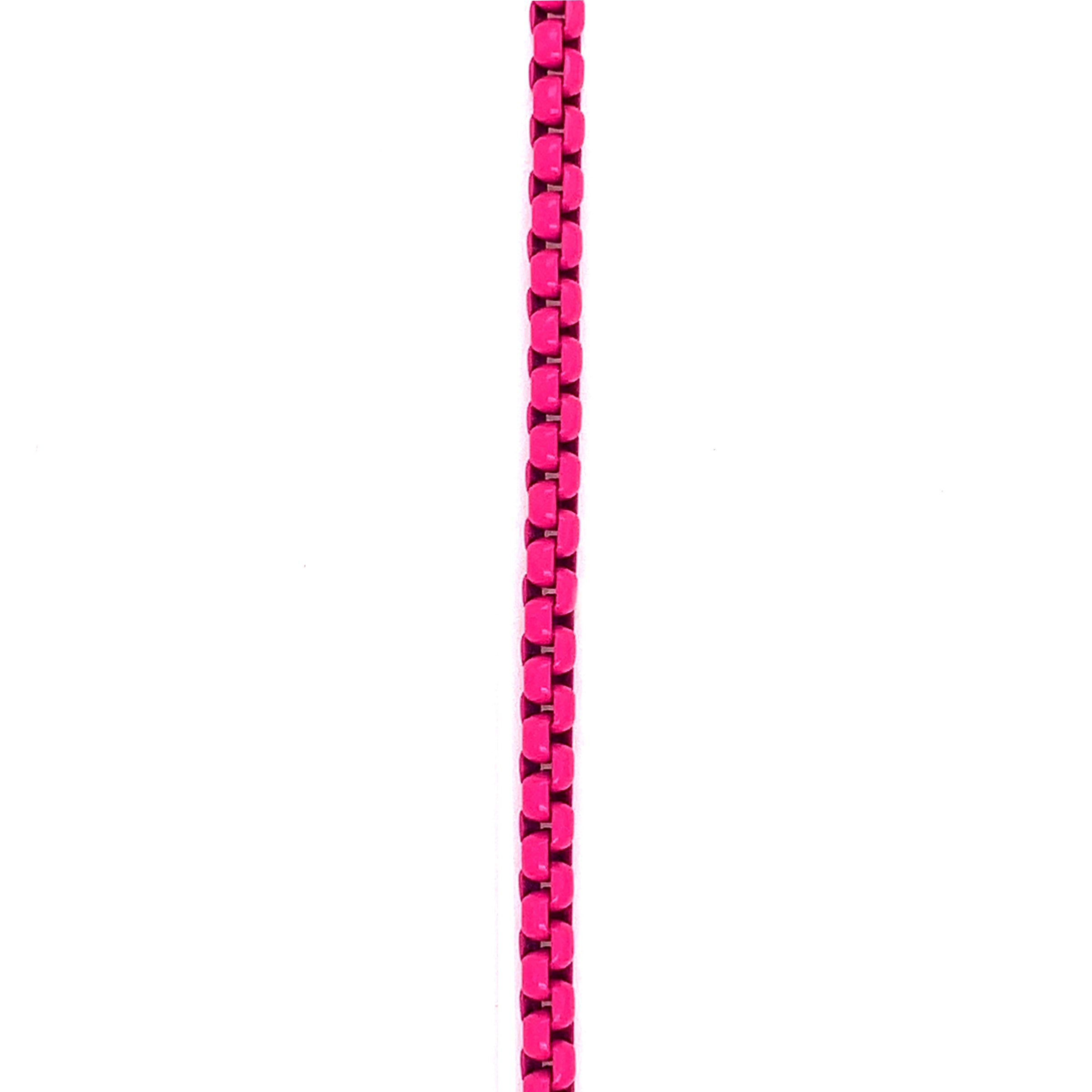 18" Pink Cable Chain Necklace with 2" Extension