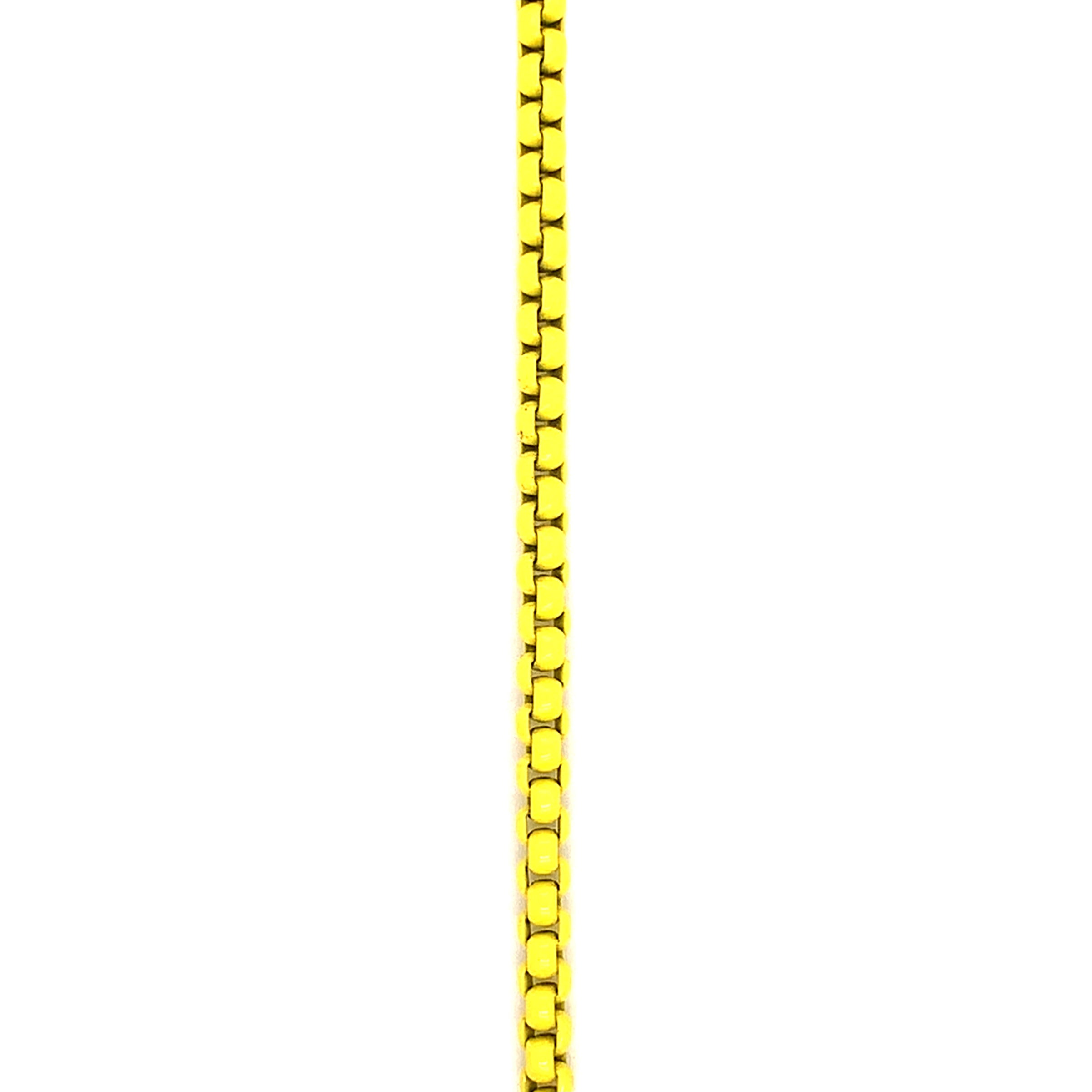 18" Yellow Cable Chain Necklace with 2" Extension