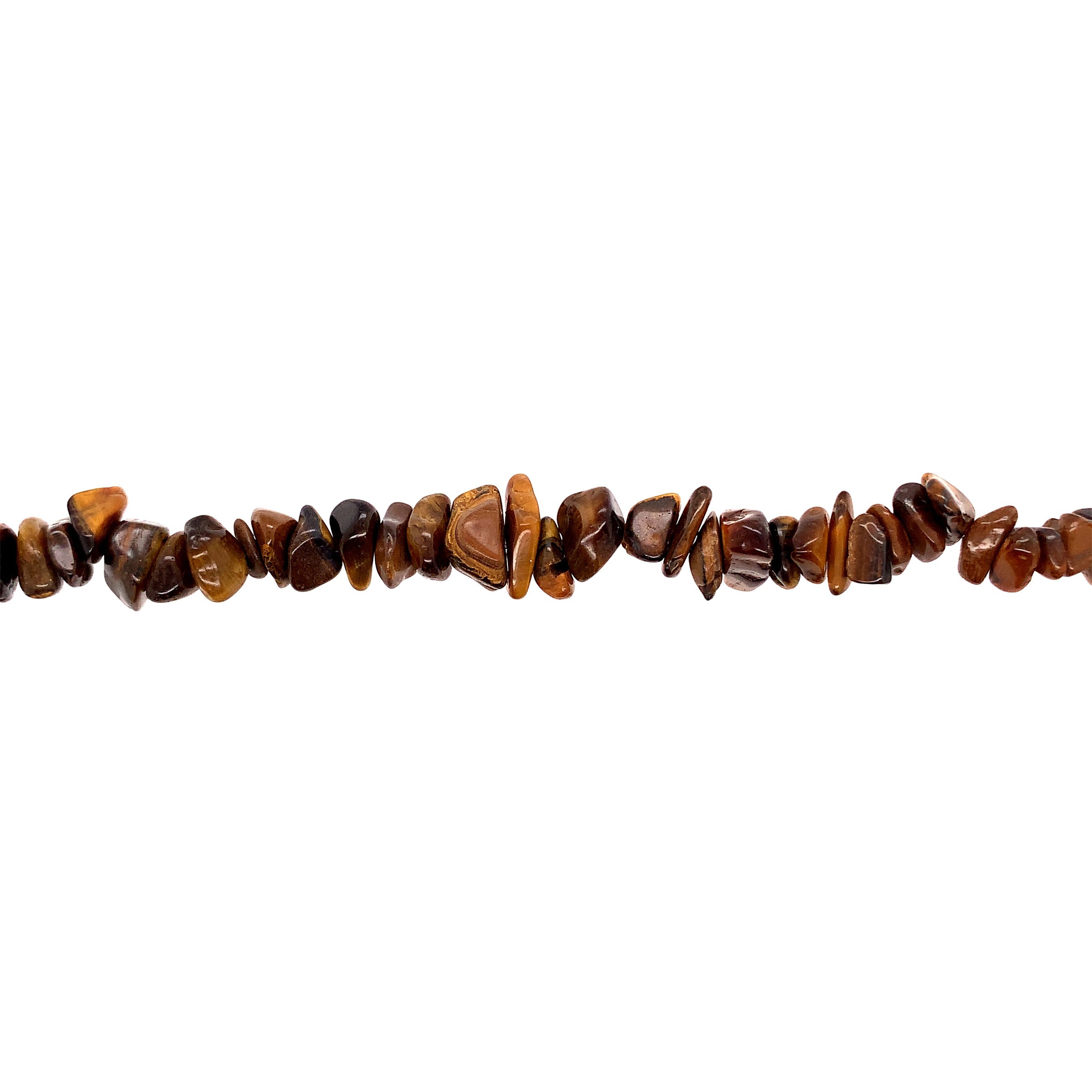 5x8mm Tiger Eye Chips- 30" Strand