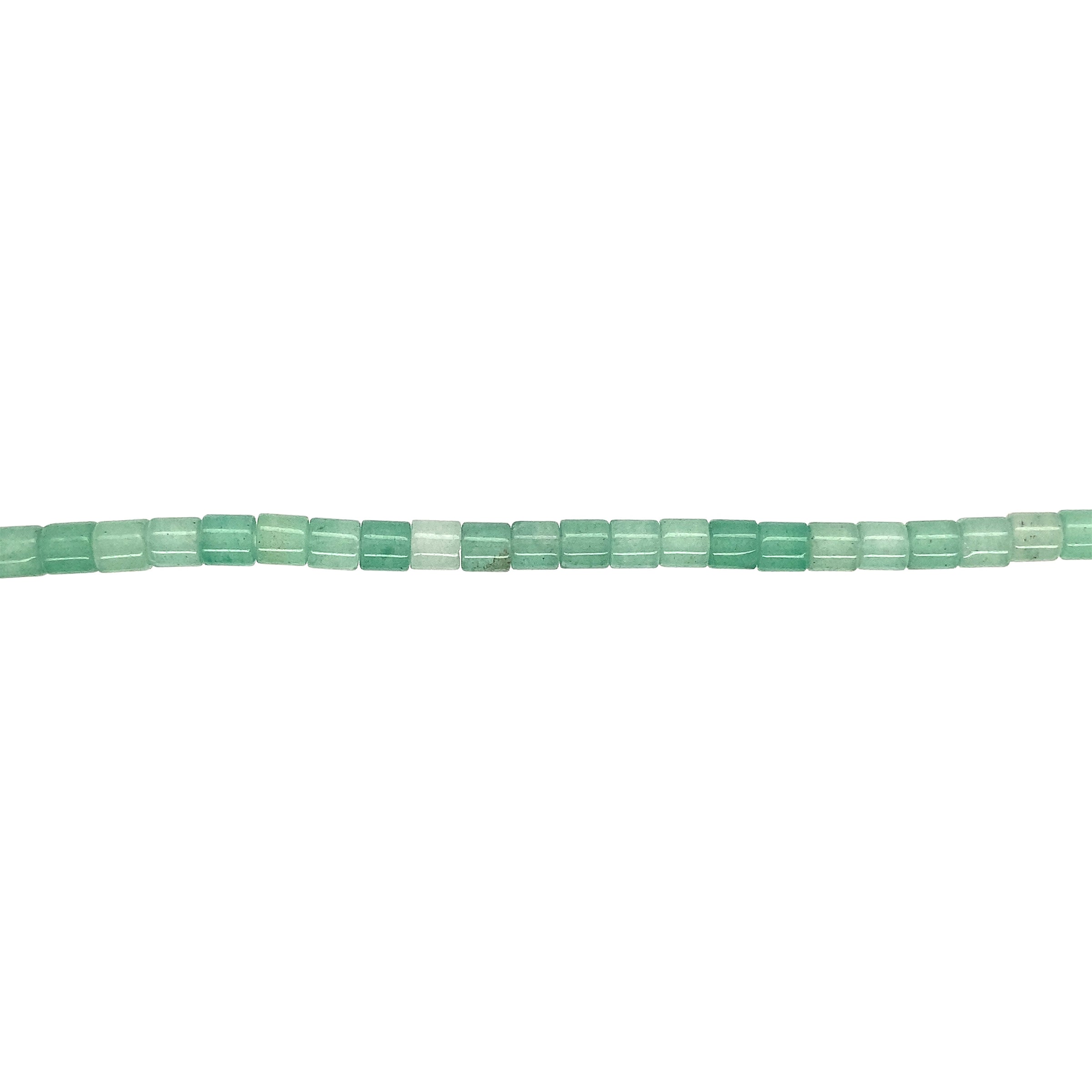 4x4mm Green Aventurine Gemstone Tubes