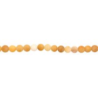 6mm Matte Yellow Aventurine - Round