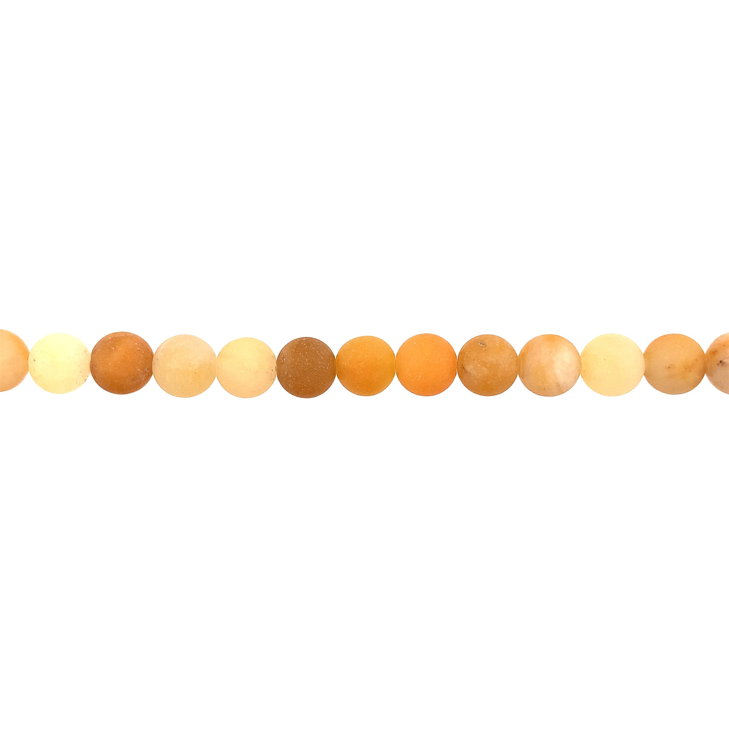 8mm Matte Yellow Aventurine - Round
