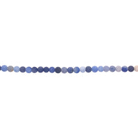 4mm Matte Blue Aventurine - Round