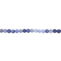 6mm Matte Blue Aventurine - Round