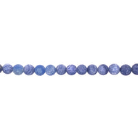 8mm Matte Blue Aventurine - Round