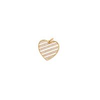 CZ White Enamel Heart - Gold Plated