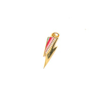 CZ Multicolor Bolt - Gold Plated