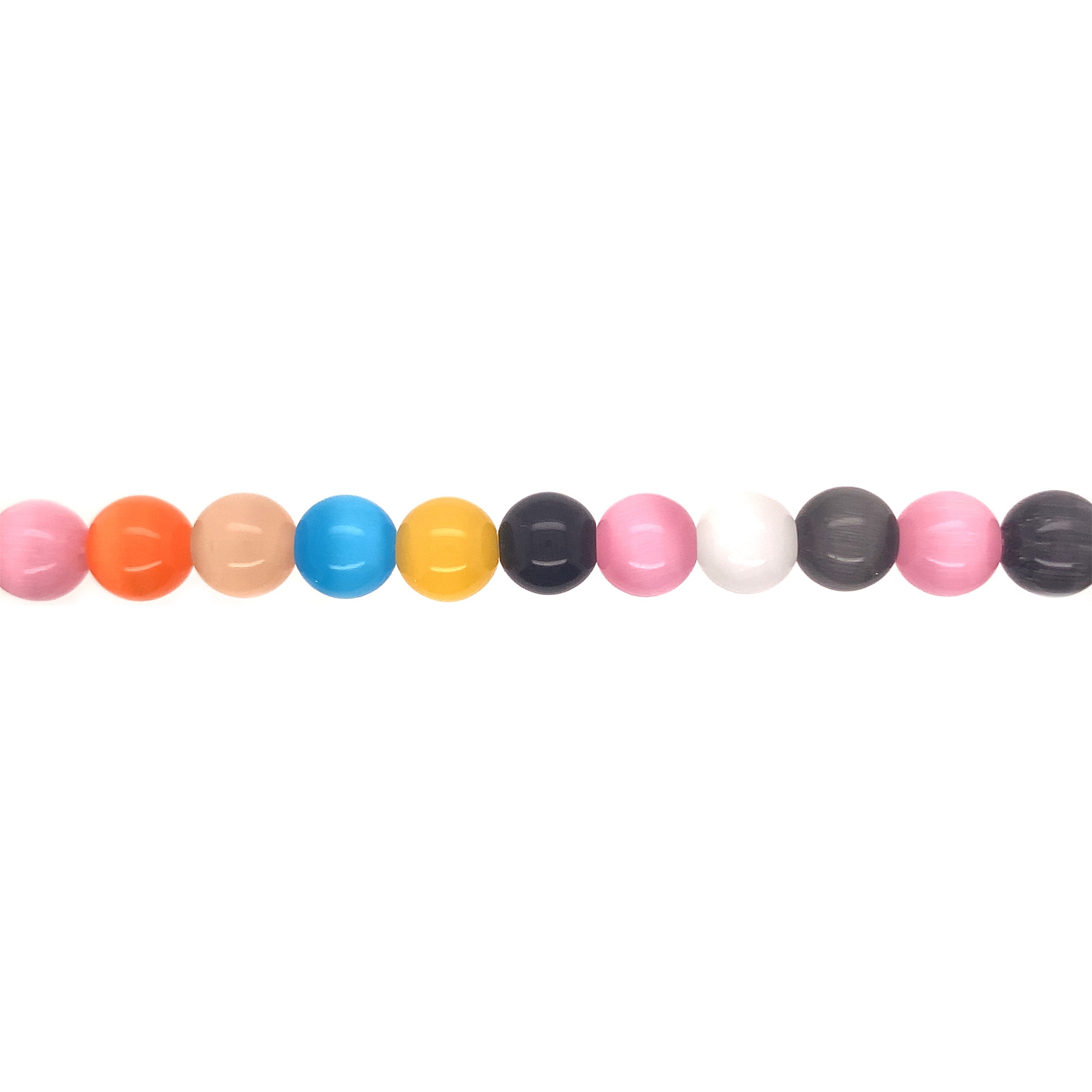 10mm Mixed Cats Eye - Round