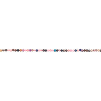 2mm Mixed Gemstone Beads - Faceted