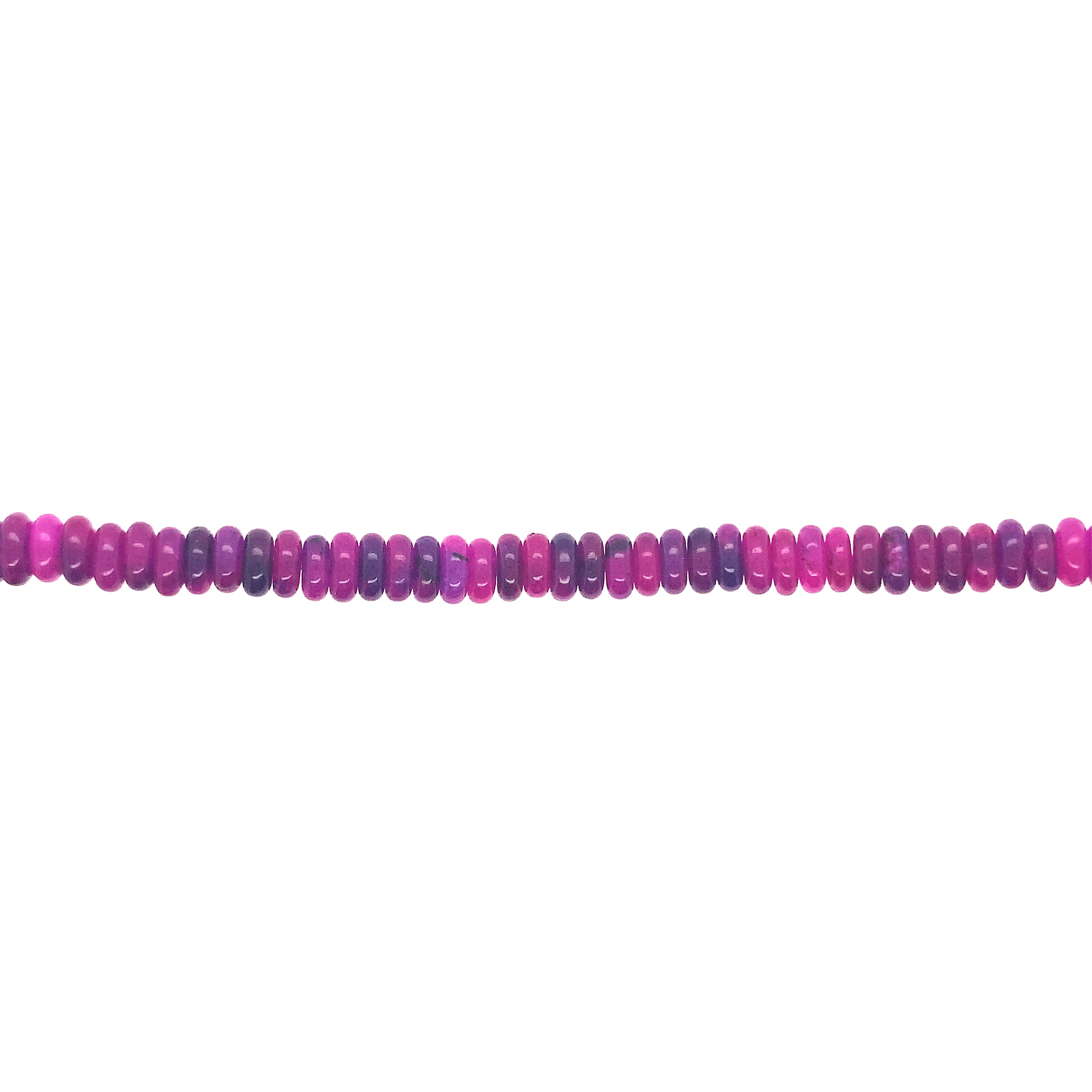 3x6mm Purple Dyed Jade - Rondelle