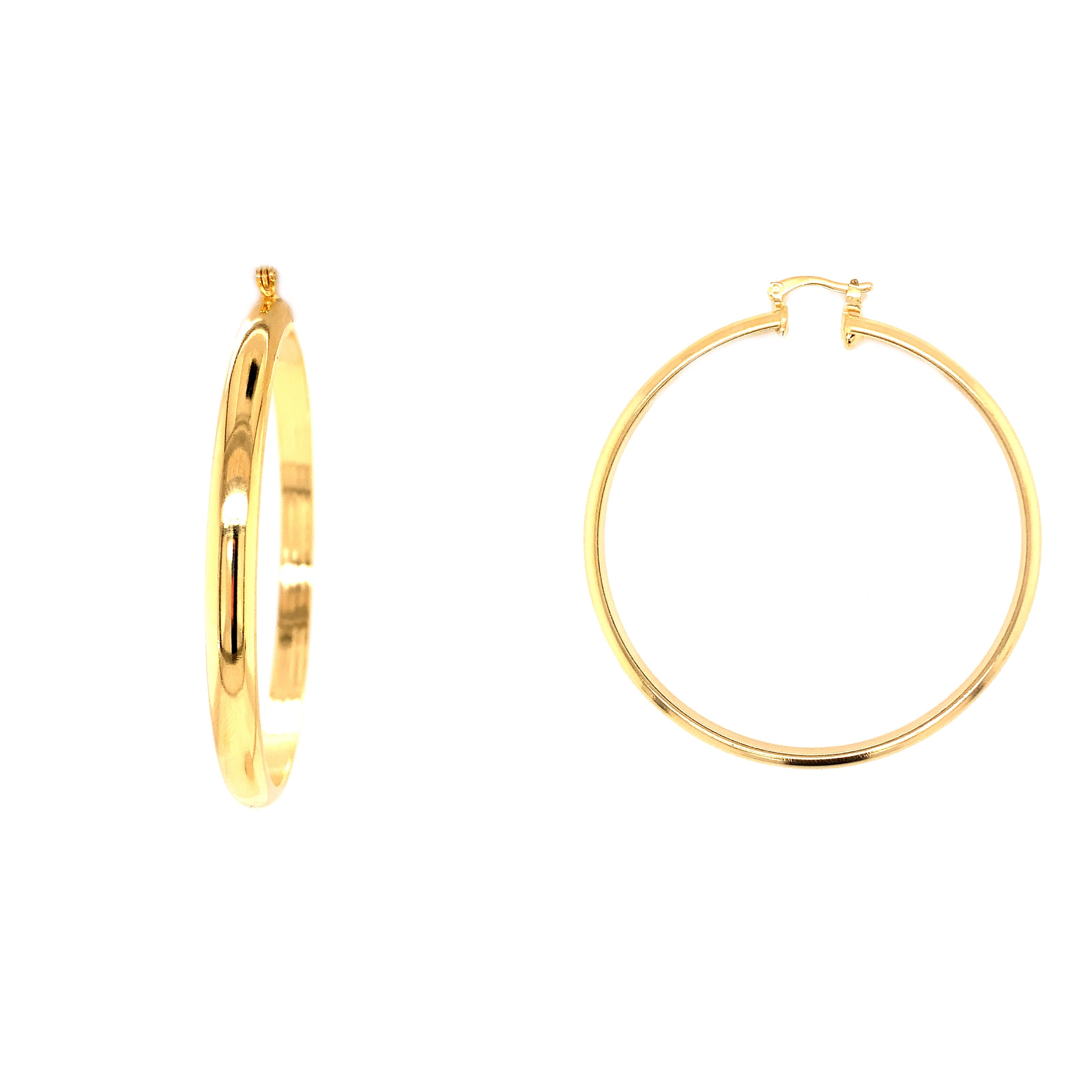 5mm x 64mm Hoops - Gold Filled