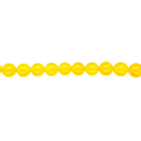 10mm Dandelion Yellow Dyed Jade - Round