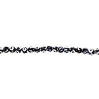 6mm Black Spot Tibetan Agate - Faceted