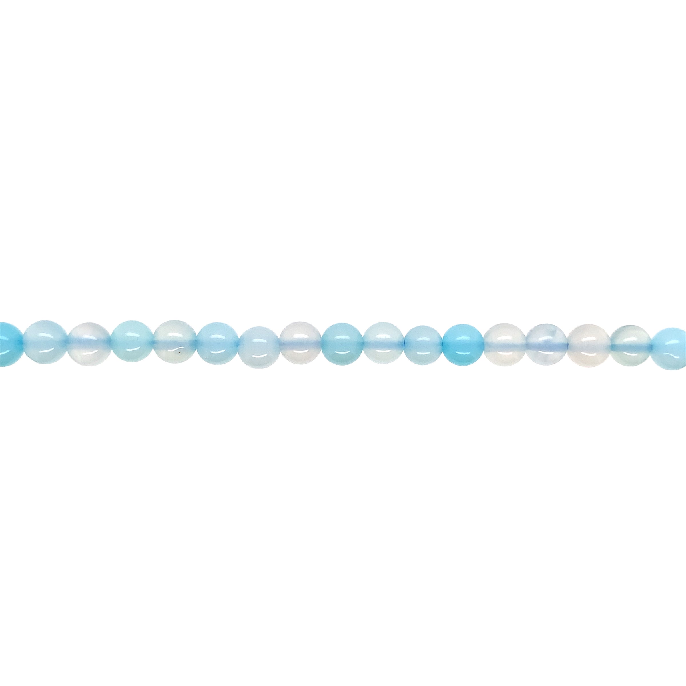 6mm Baby Blue Agate - Round