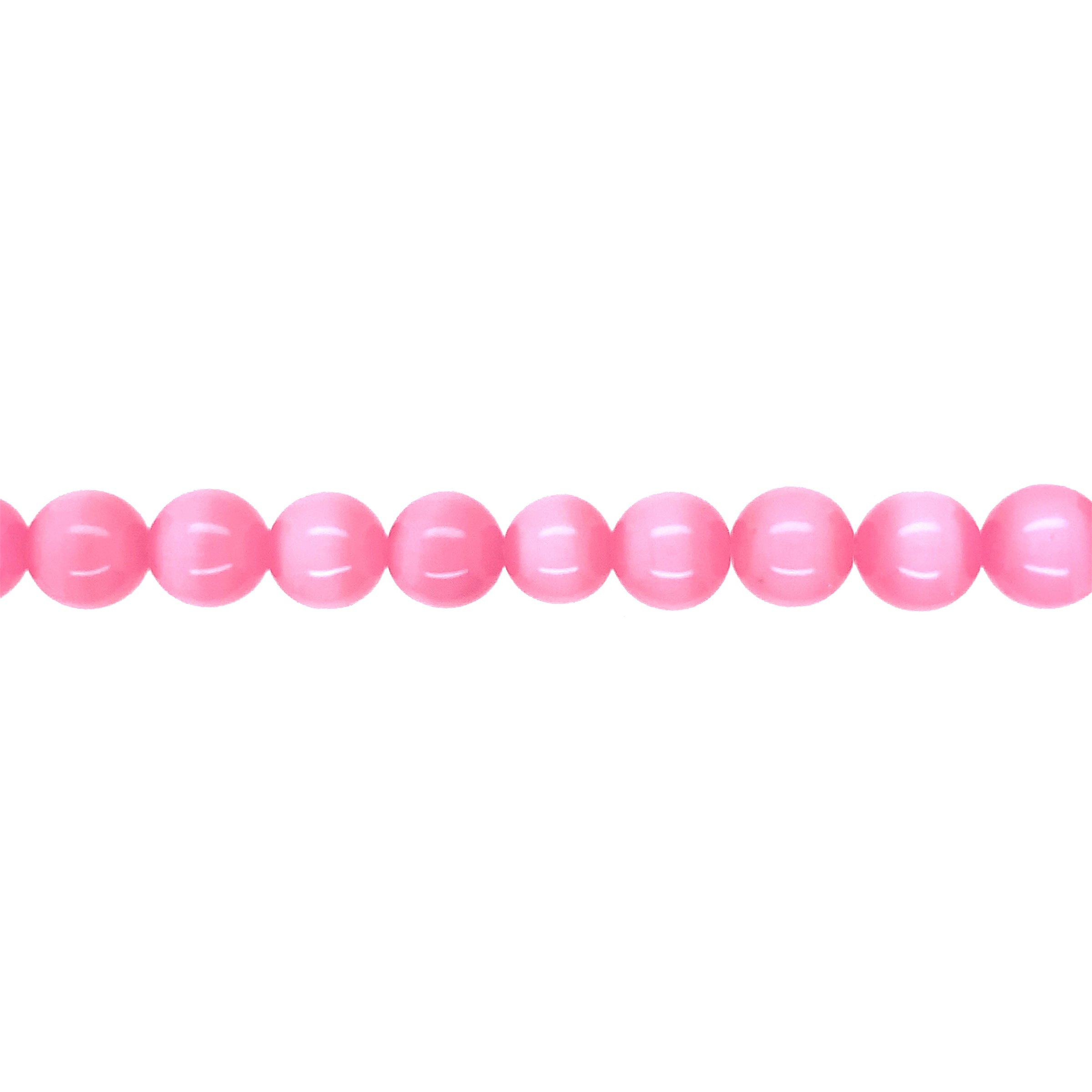 10mm Pink Cats Eye - Round