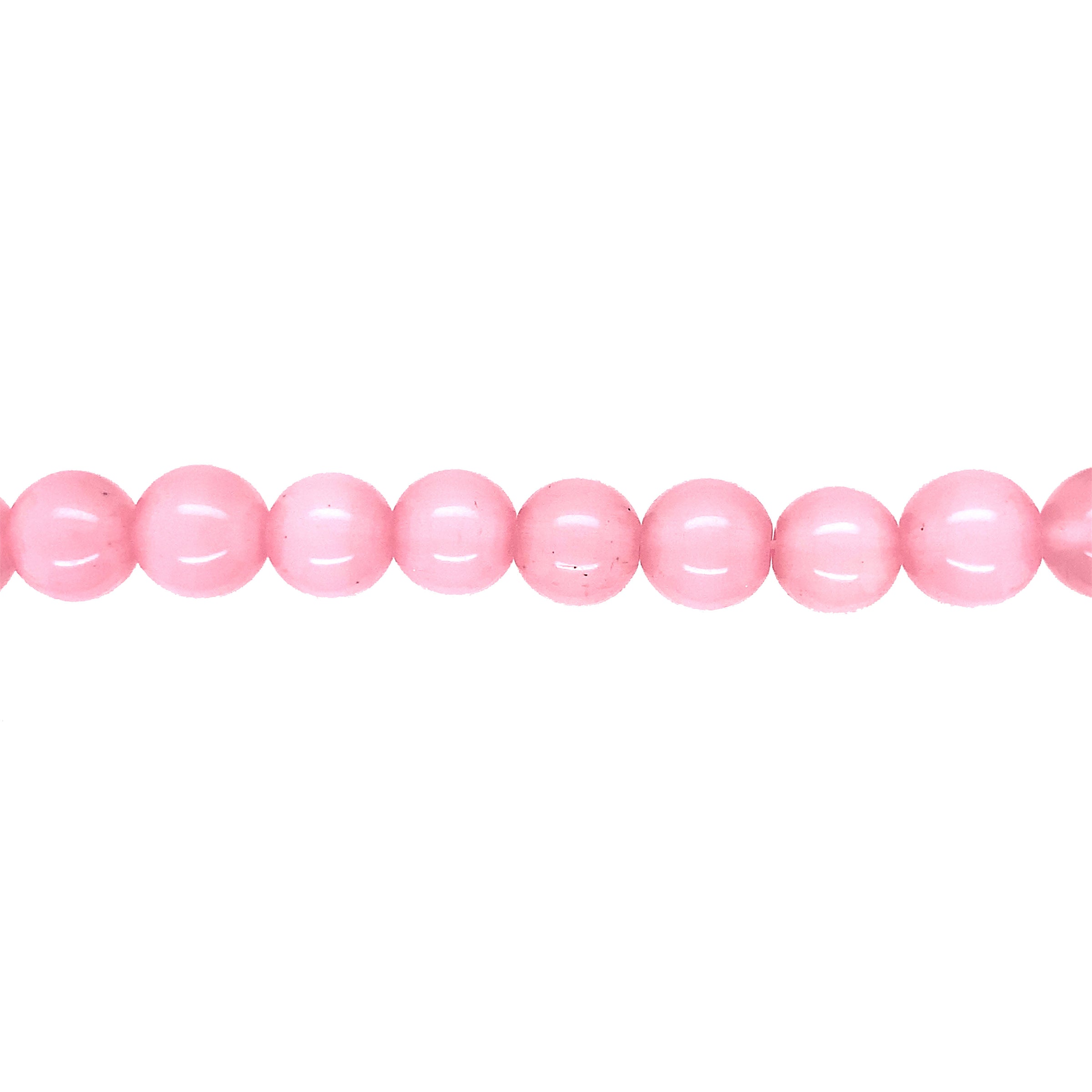 10mm Light Pink Cats Eye - Round