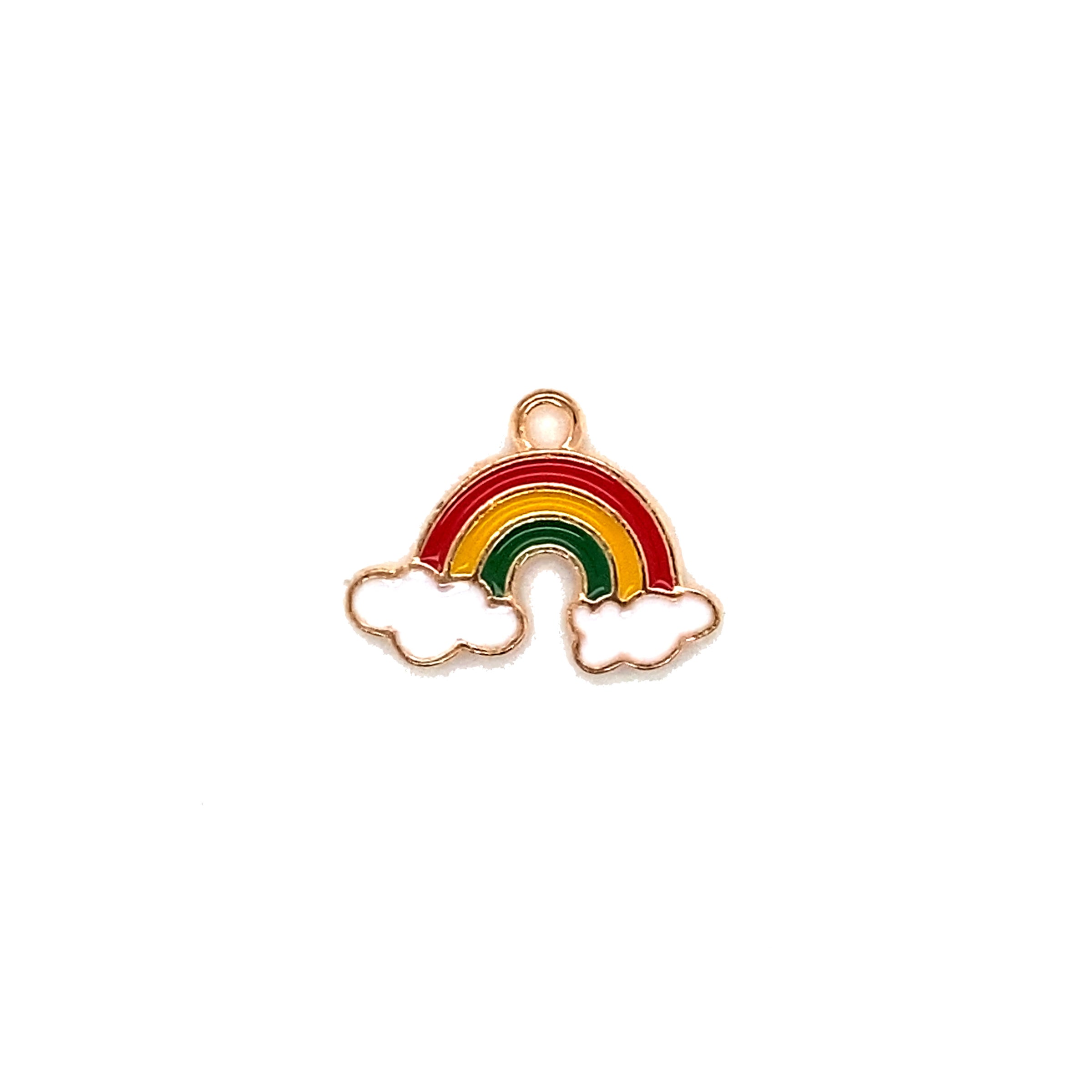 Enamel Red Rainbow Charm