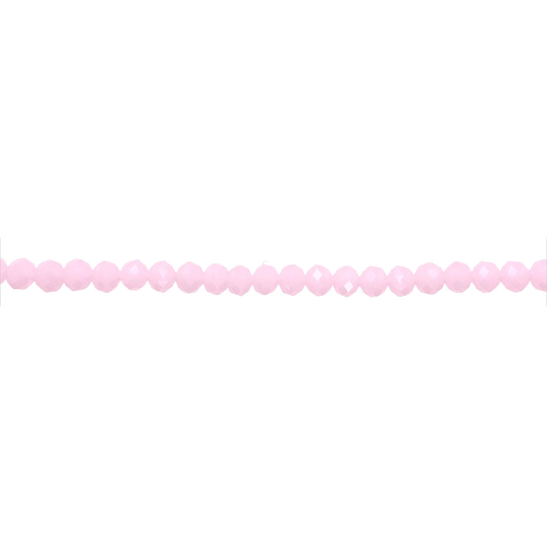 4x6mm Light Pink Crystal - Rondelle
