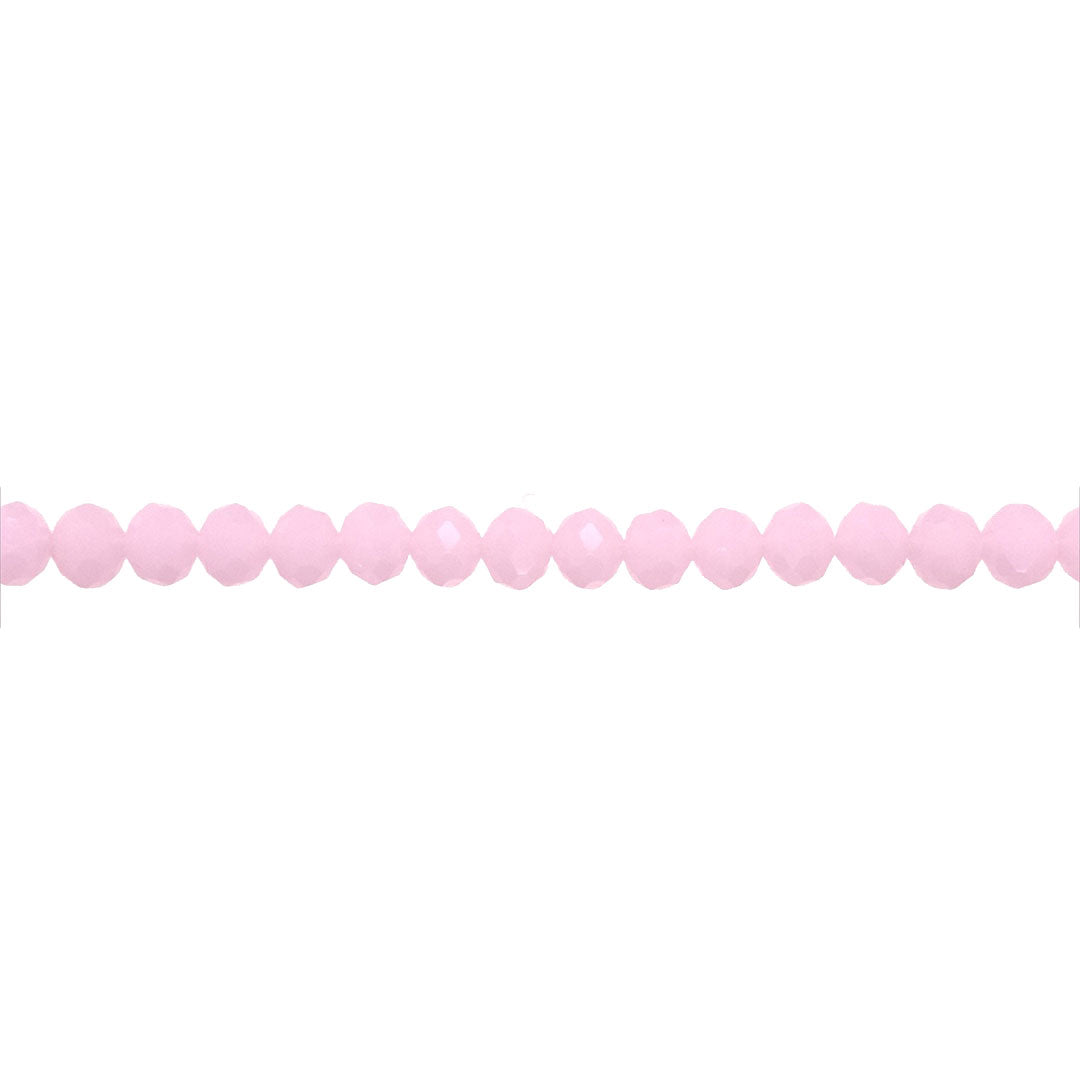 6x8mm Light Pink Crystal - Rondelle