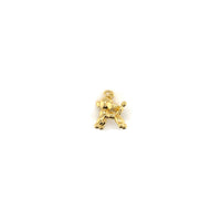 3D Poodle Charm - Gold Plated