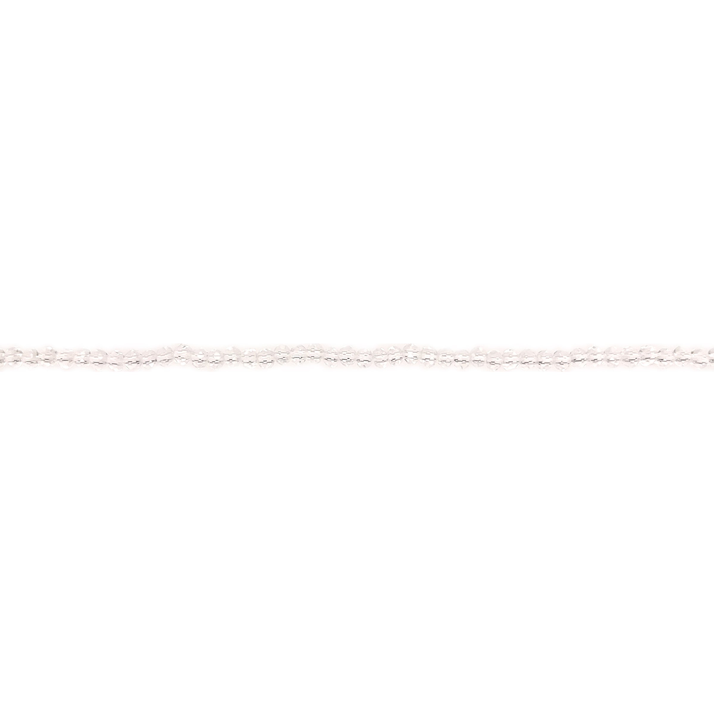 2mm Clear Crystal Rondelle - Faceted