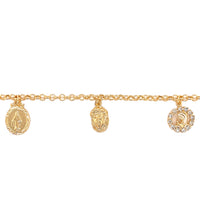 Gold Filled Multi Charm Bracelet