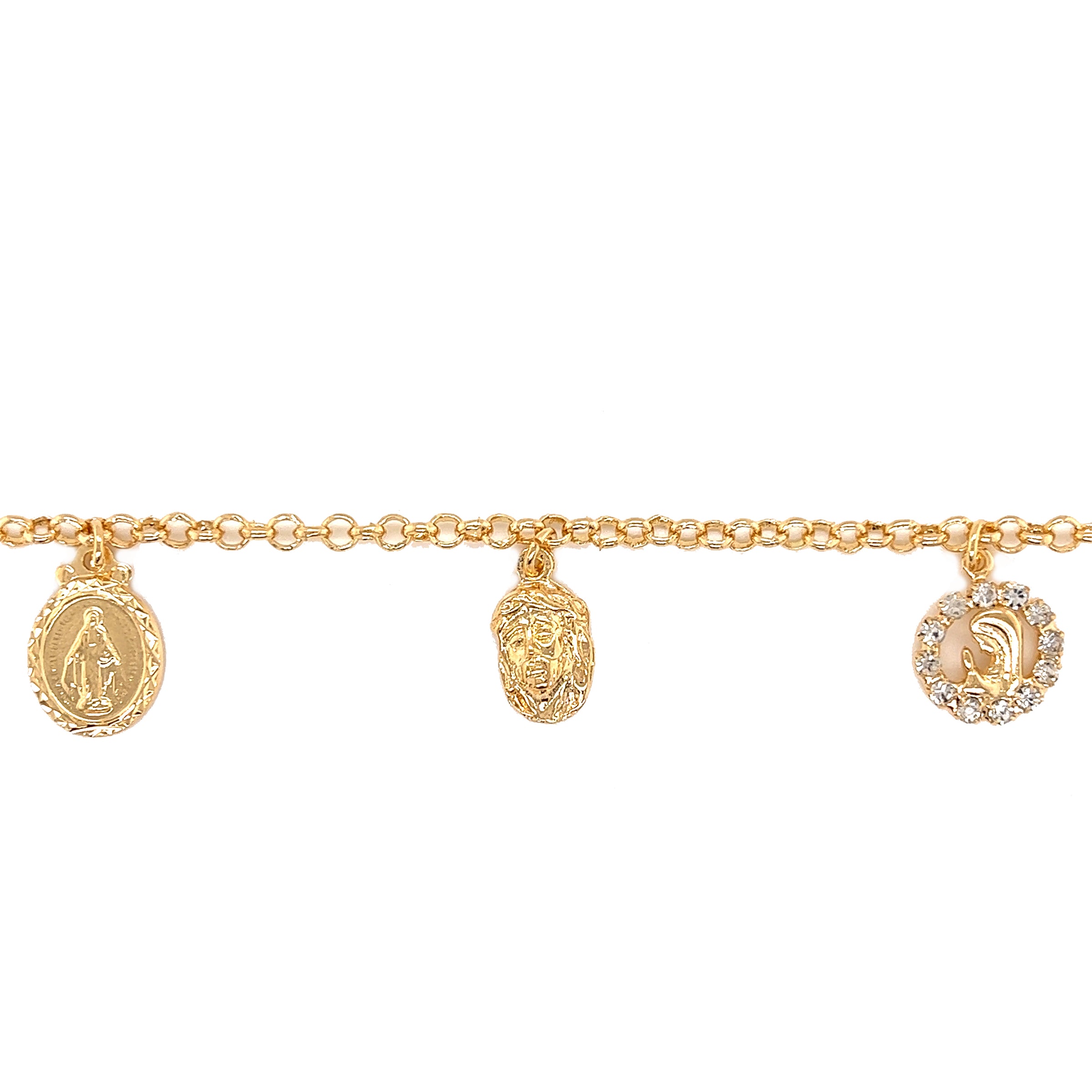 Gold Filled Multi Charm Bracelet