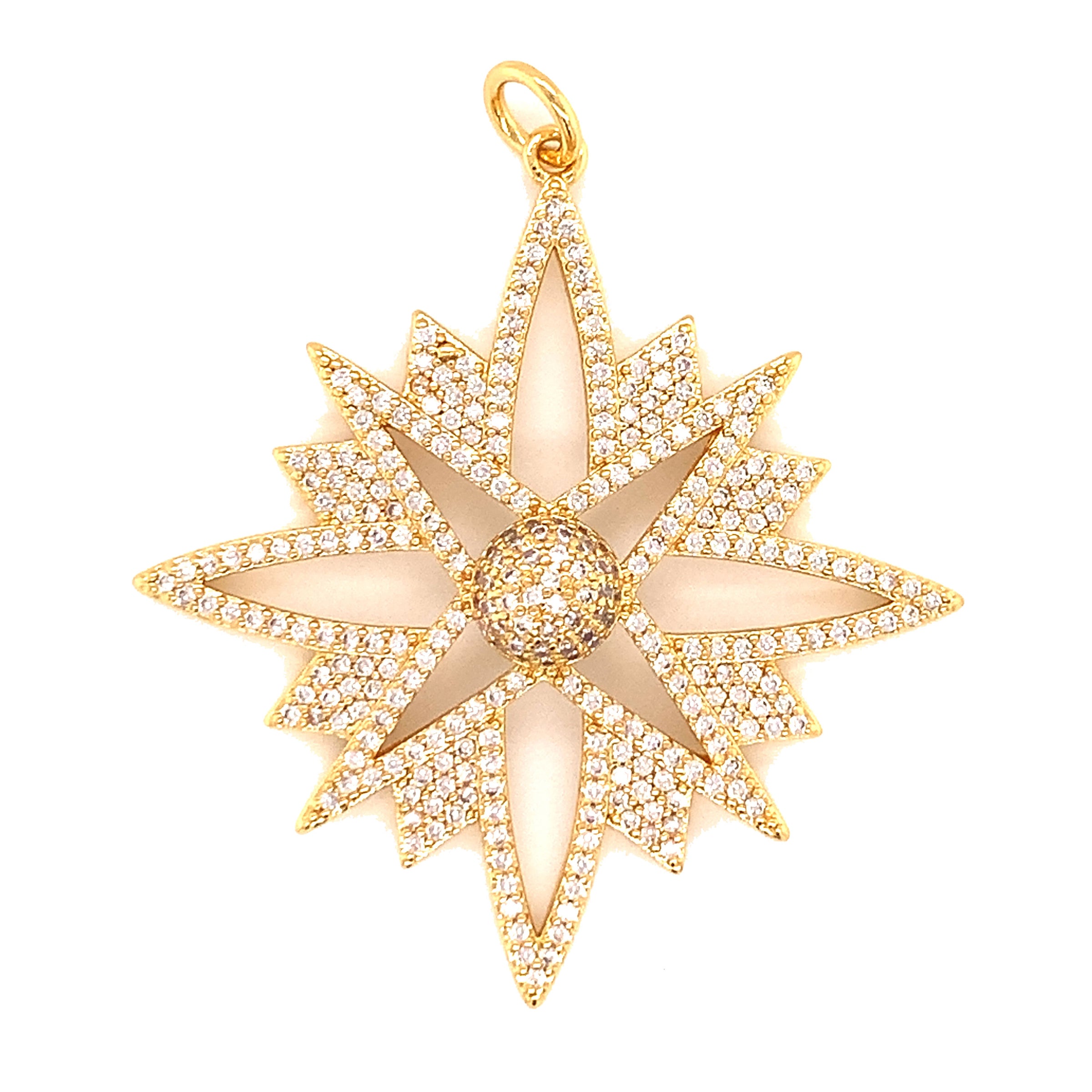 CZ Star Pendant - Gold Plated